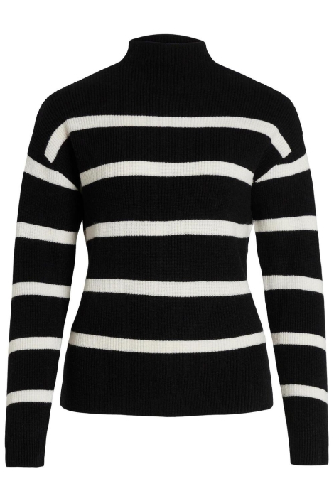 Vila viril mockneck l/s knit rib top 2-
